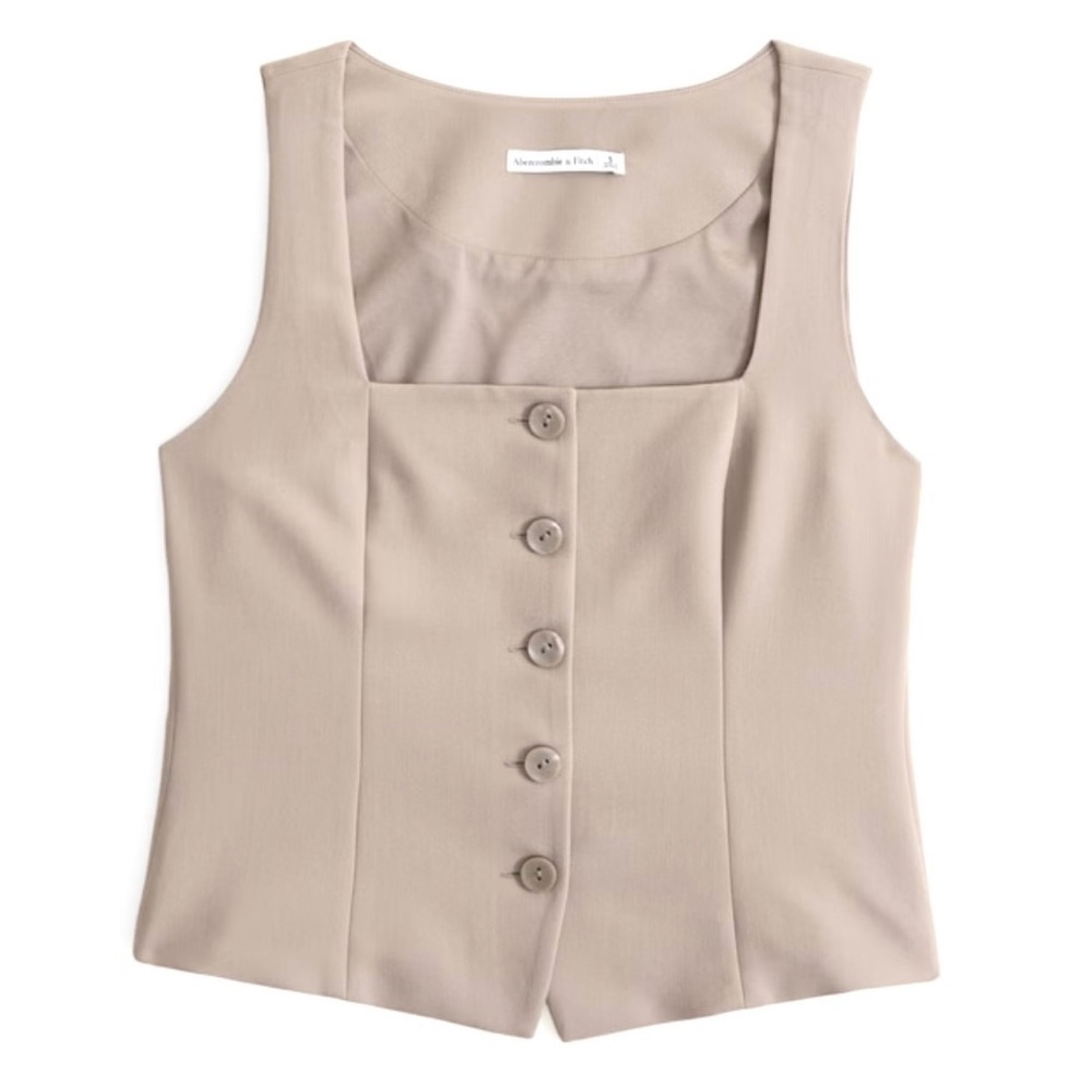 Abercrombie & Fitch Beige Vest